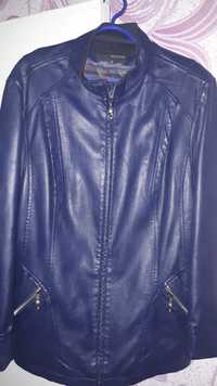 Пиджак кожаный р52.пальто драп.брюки.кофты б/у.дет.костюм.куртка.