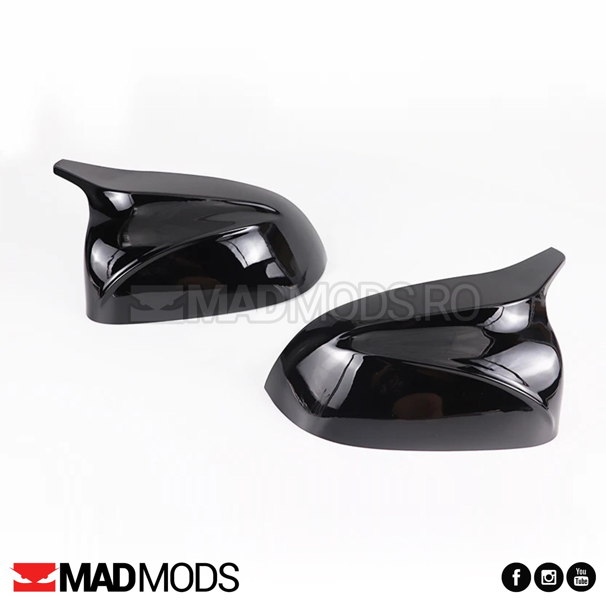 Set capace oglinzi M BMW X3 G01 iX3 X4 G02 X5 G05 X6 G06 X7 G07, Negru
