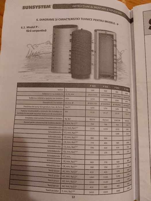 paffer 300 litri + vas de expansiune