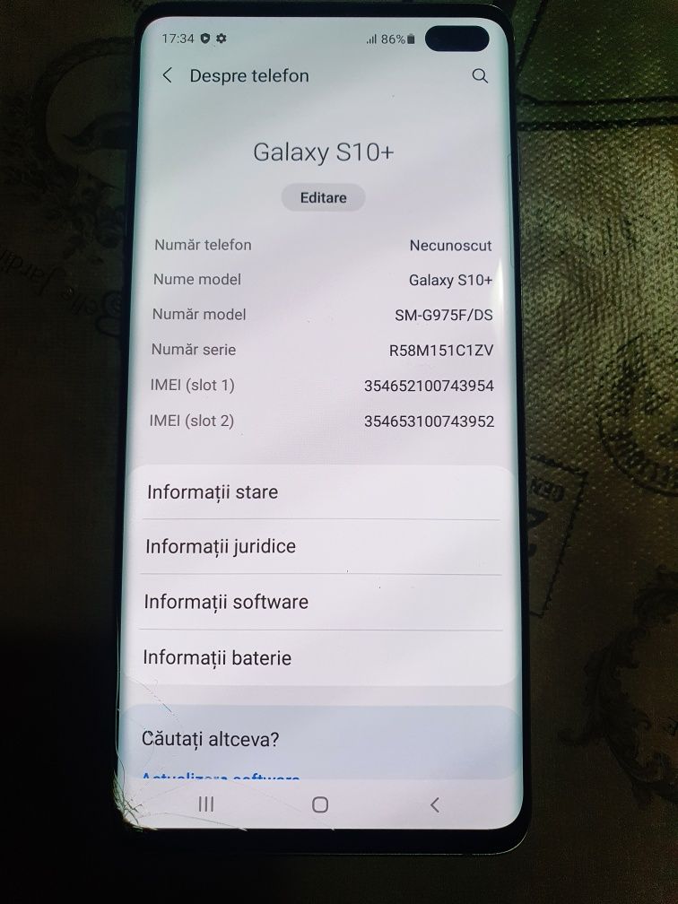 Vând Samsung S 10 +