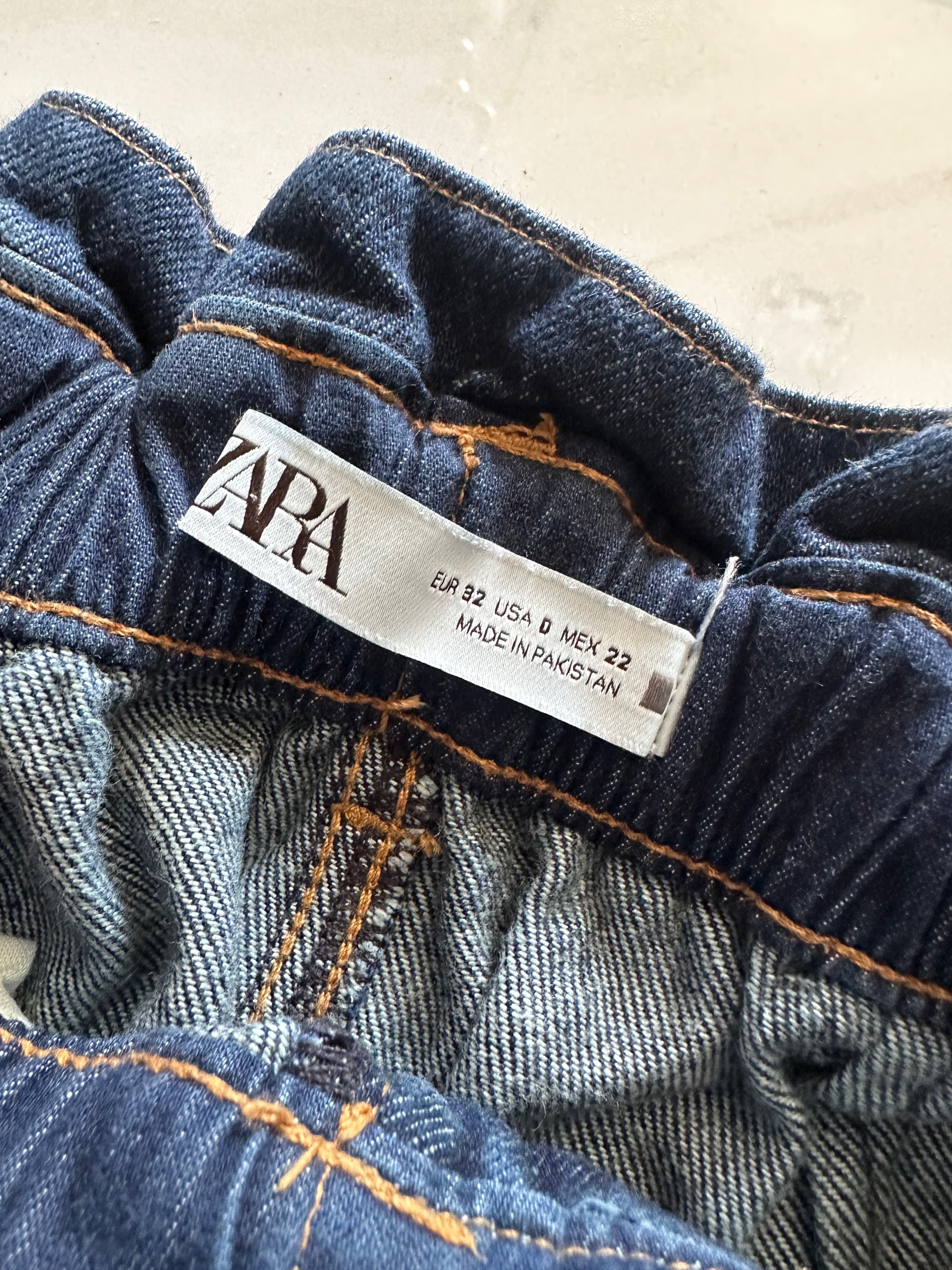Дамски дънки тип baggy ZARA