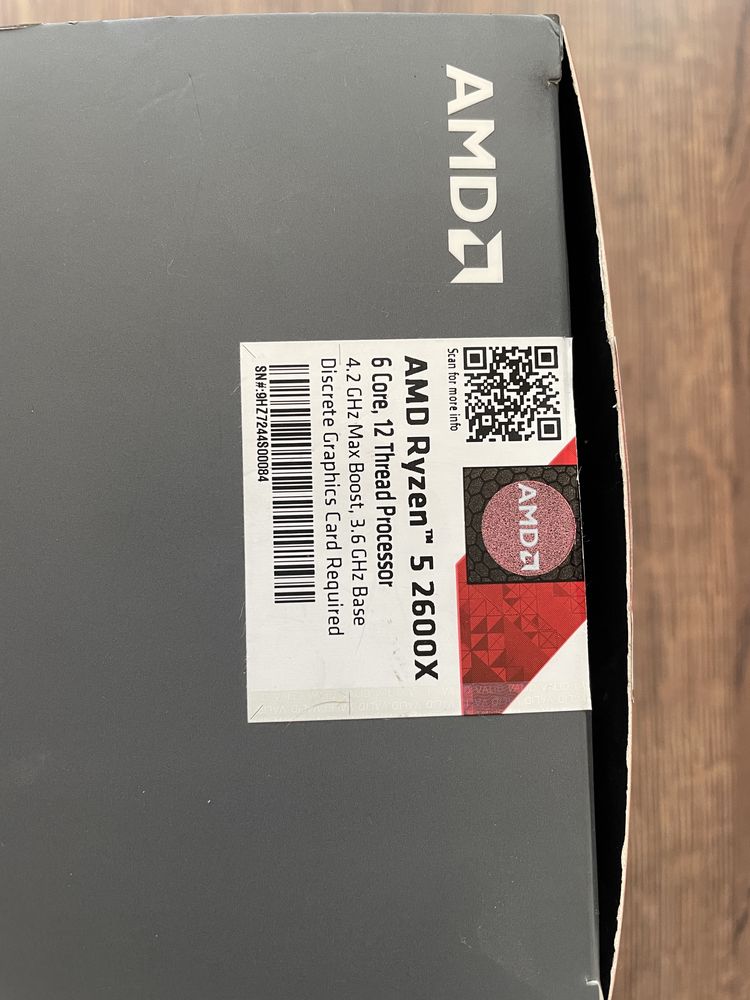 Процесор AMD Ryzen 2600x + охладител