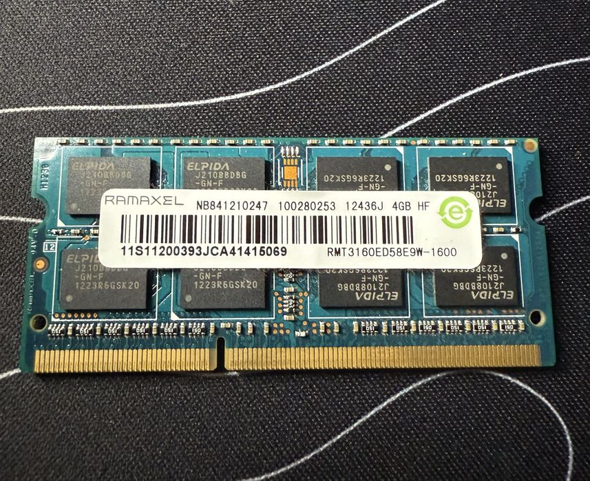 ОЗУ DDR3 SO-DIMM 4GB (Ramaxel/Elpida)