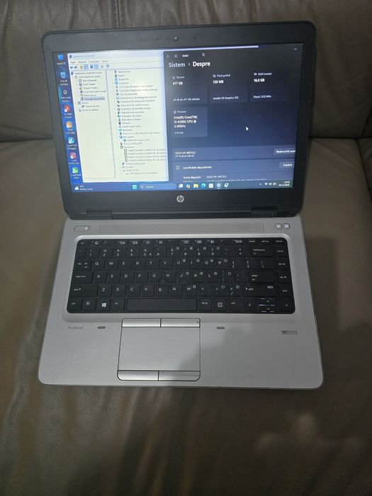Laptop HP, i5-6300, ram 16gb, ssd 512gb, bat 3 ore