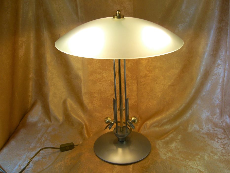 Veioza ciuperca Mid Century Modern bronz metal vintage