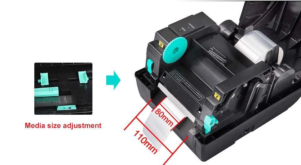 Термотрансферный принтер этикеток Xprinter H400E 300DPI UBS LAN WI FI