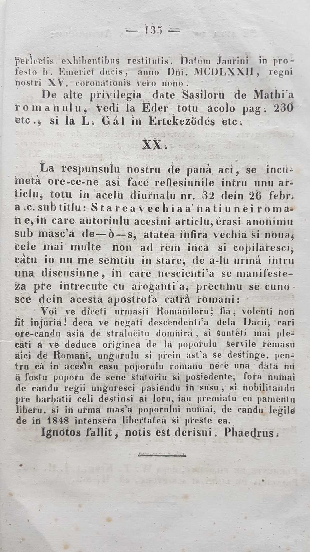 F124-I-T. Cipariu-CUVENTUL Asociatiunii 1861- Gazeta Transilvaniei.