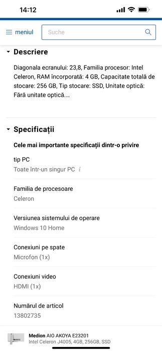 Monitor+calculator Medion