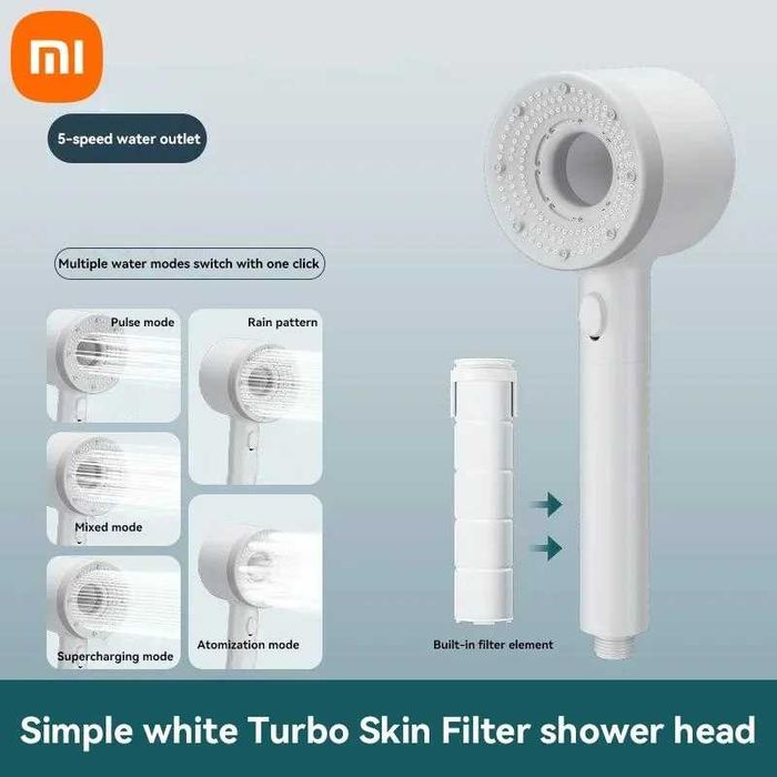 Cap Dus Xiaomi 5 Moduri Presiune Inalta Filtru Portabil Accesorii Baie