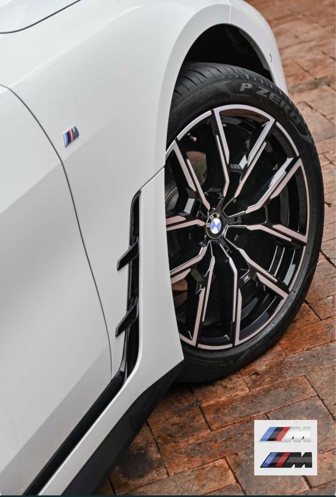 Embleme laterale M Accesorii auto BMW Emblema aripi Sticker Sigla Semn