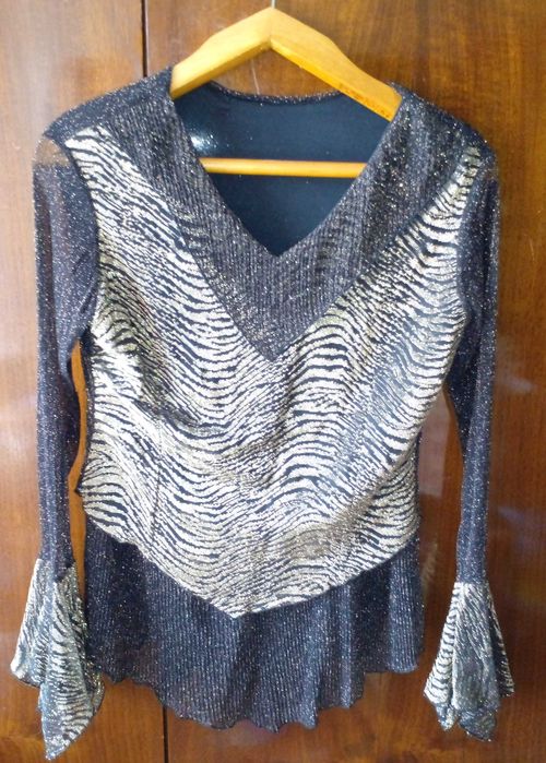 Женская, черная блузка, 52 размер.