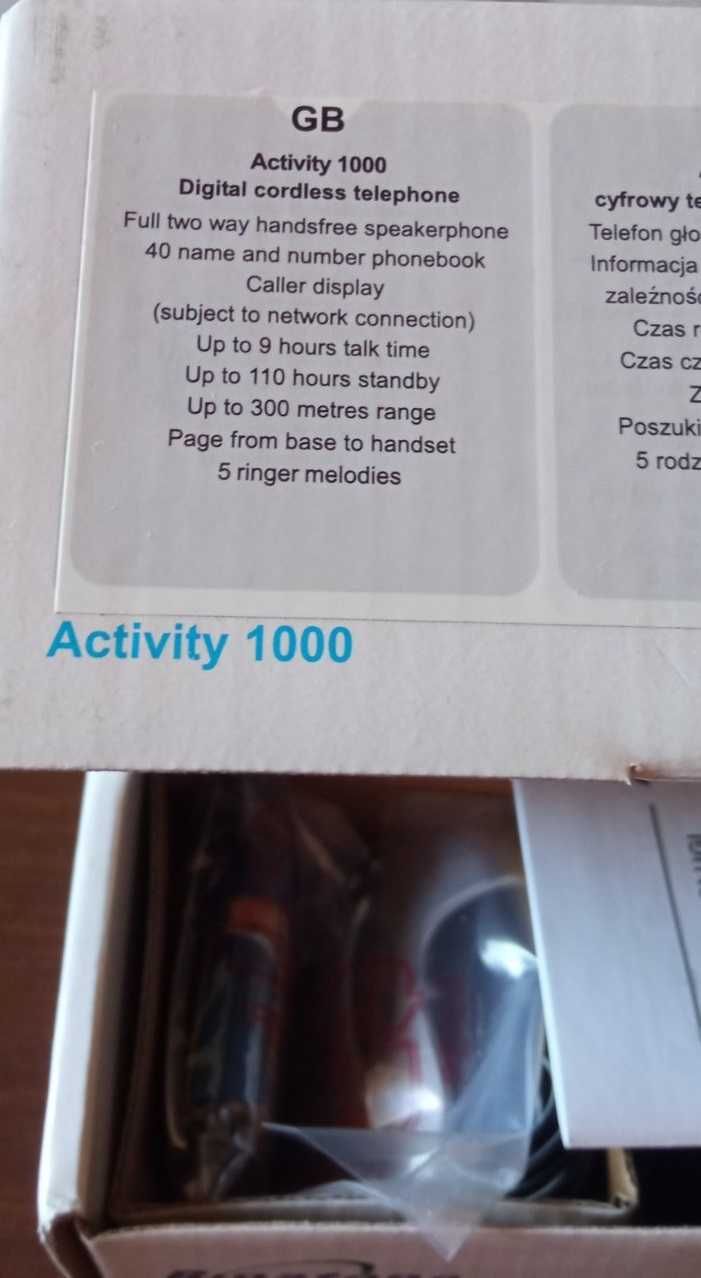 Безжичен телефон DECT Binatone Activity 1000