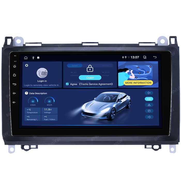 Navigatie 4 GB RAM 64 GB ROM Android 14 Mercedes B Class
