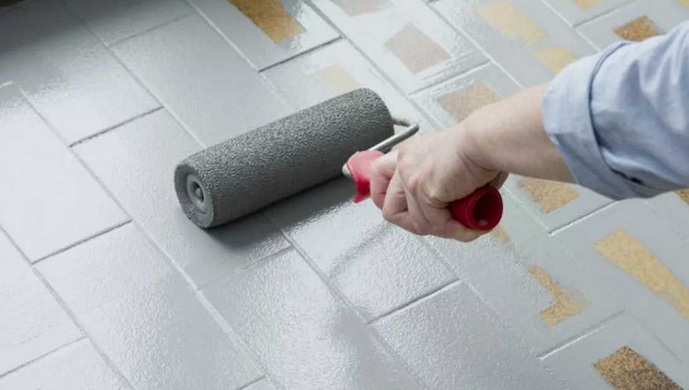 Vopsea epoxidică anticorozivă bicomponentă gri beton terase garaje 2kg