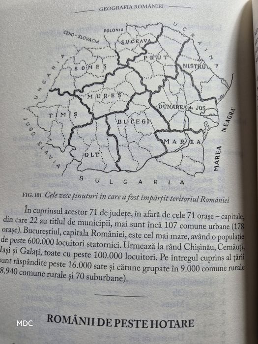 Vând Geografia României Mari -manual 1938