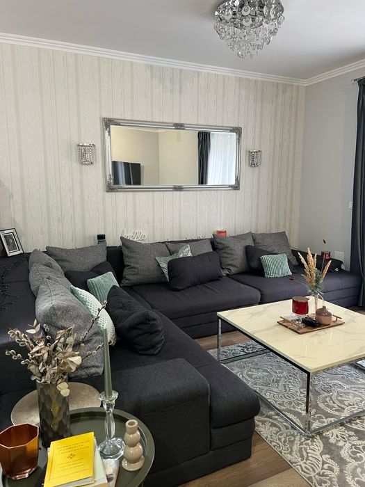 Colțar living gri Casa Rusu