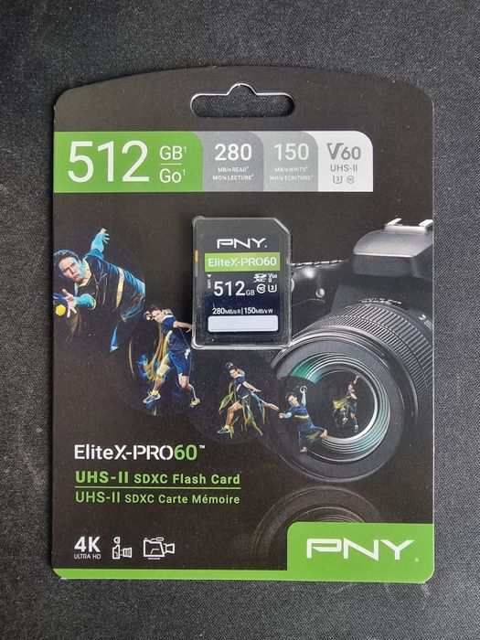 Карта памяти PNY 512gb UHC-II V60 SDXC