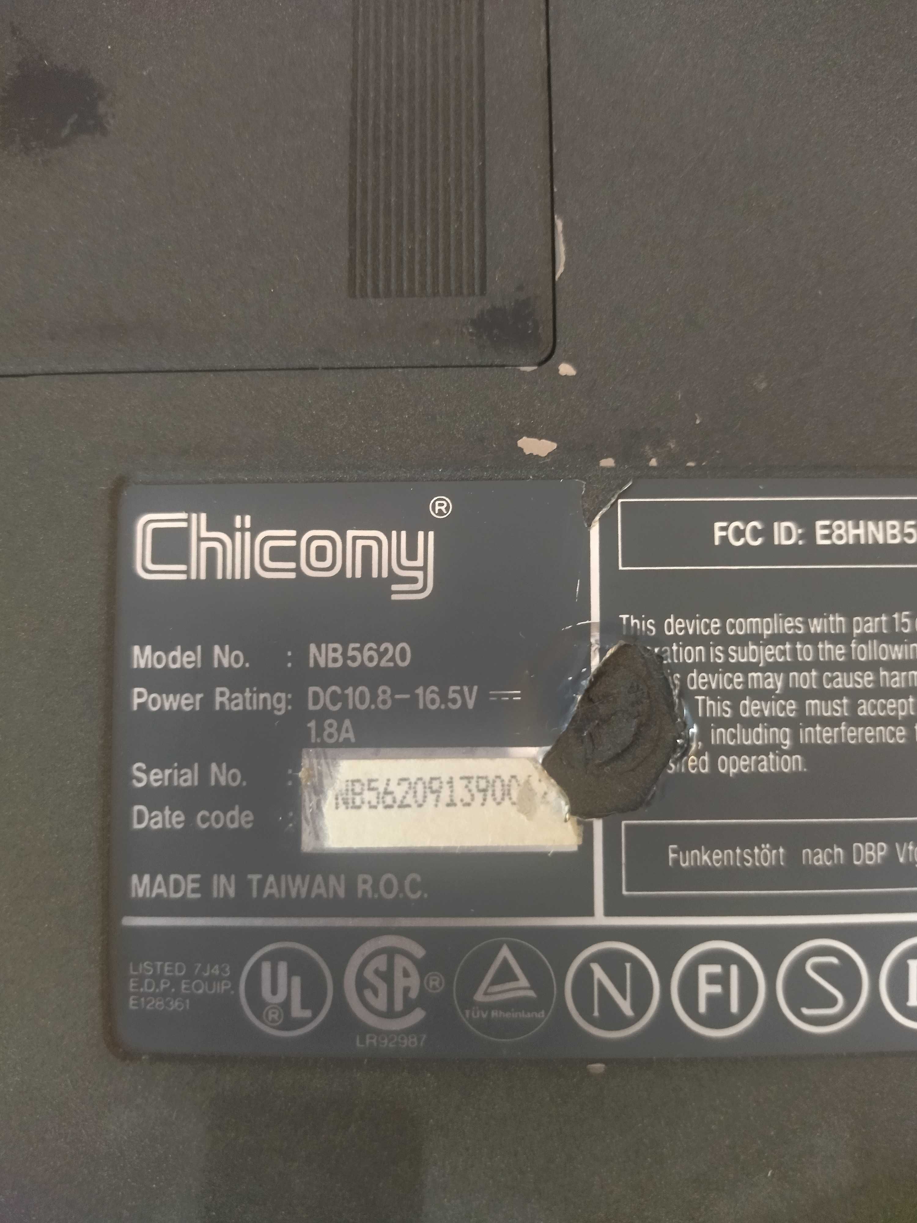 Продавам лаптоп Chicony NB5620