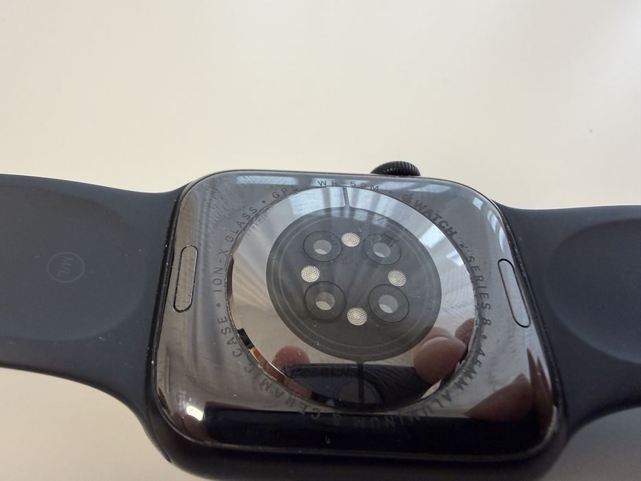 Apple watch 8 iwatch series 8 45 mm midnight aluminium case negru