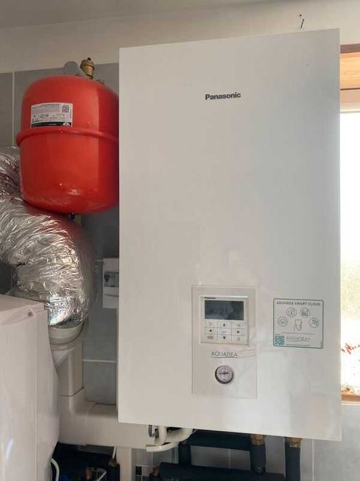 Pompa de caldura Panasonic 9kw + Boiler cu pompa de caldura integrata