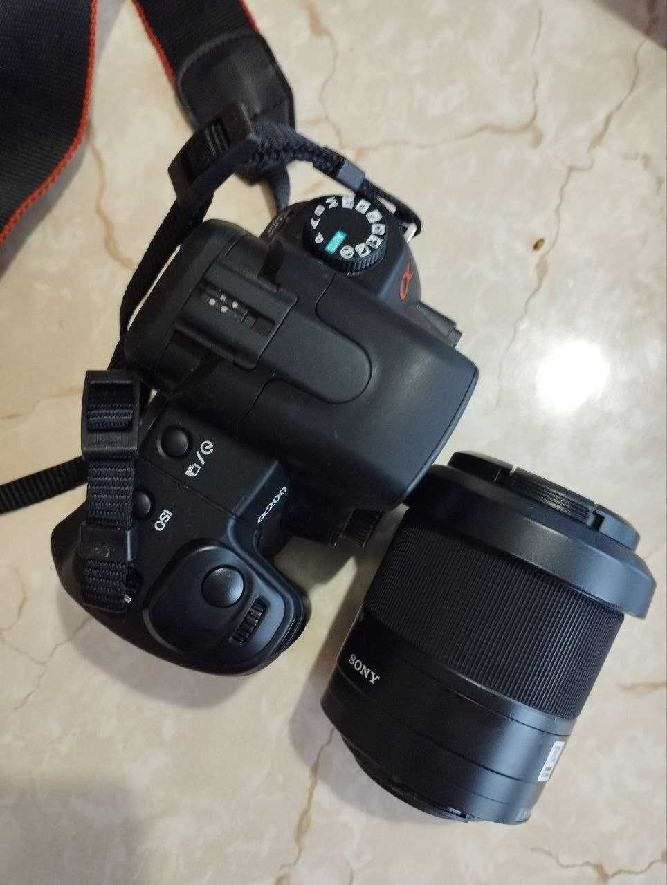 Зеркальный фотоаппарат SONY a200- линзы 3.5-5.6/18-70+сумка+зарядка