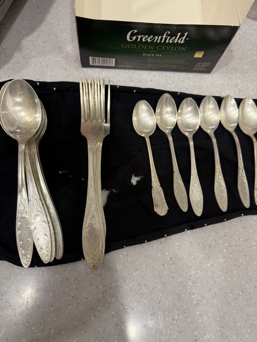 Мельхиоровые вилки ложки по 1300 тг