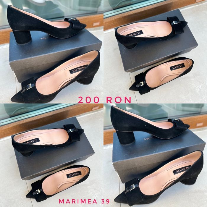 Pantofi Musette Negri