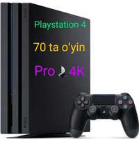 Playstation 4 Pro 4K 70 ta oʻyin Yangiday