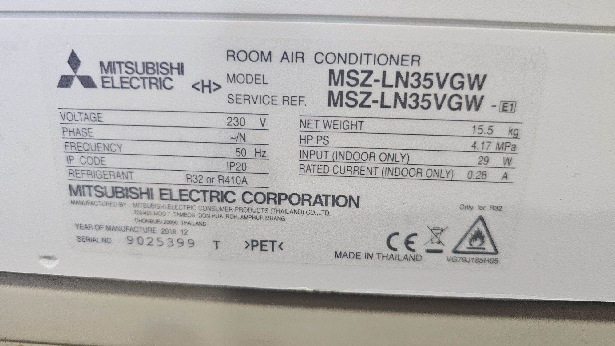 Mitsubishi Electric Mr.slim 12ка A+++  LN35 PUZ-ZM35 PUHZ-ZRP35