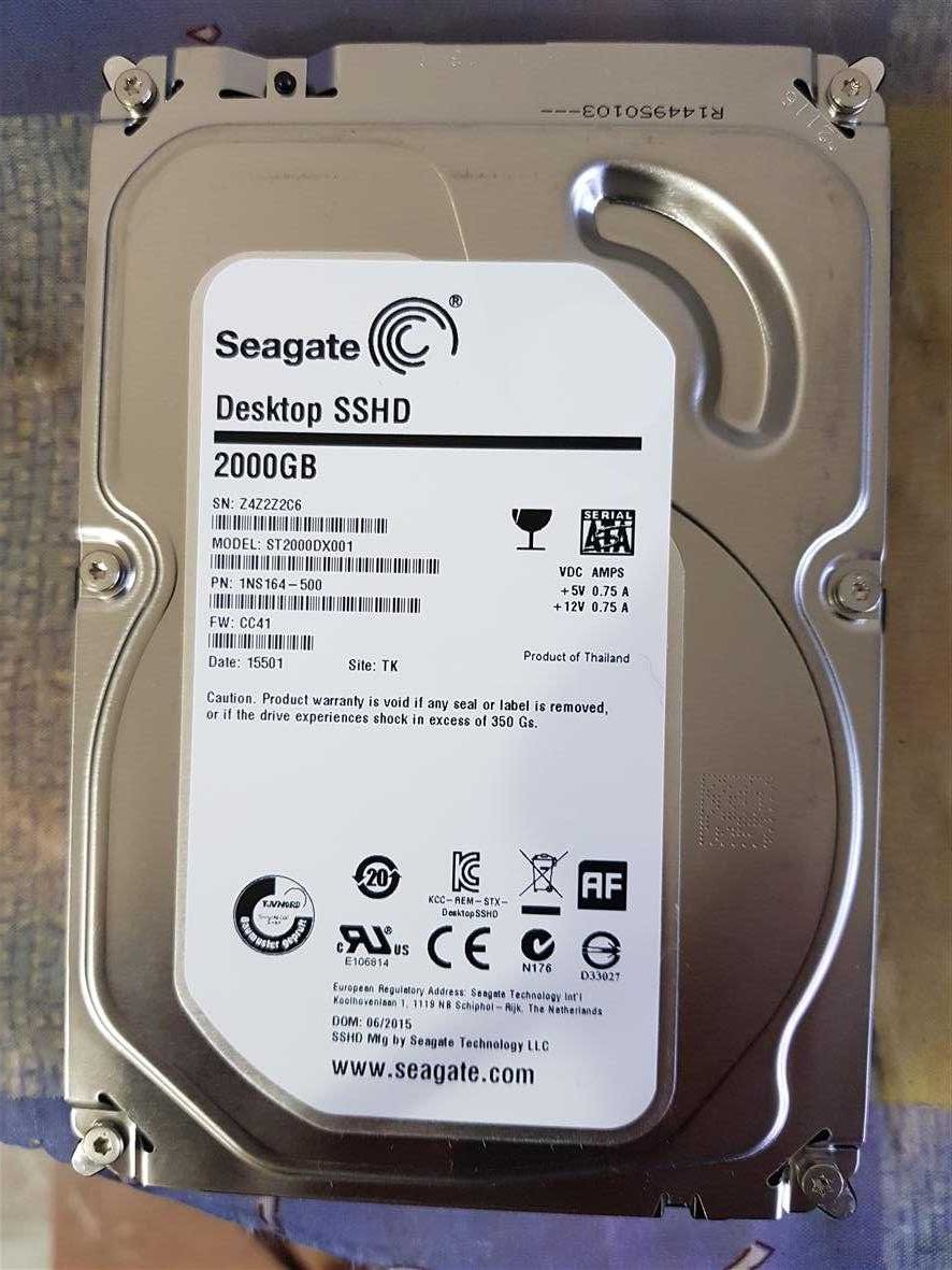 Жесткий диск SSHD 2000 Gb Seagate Barracuda (ST2000DX001), 3.5"