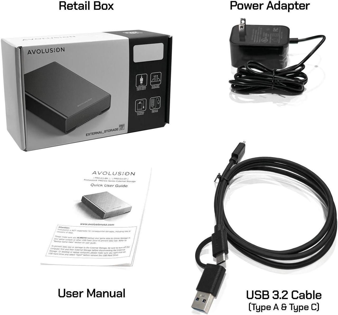Hard Avolusion 8tb pro G1 windows Mac os