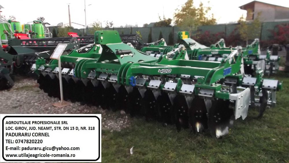 disc 4 m, teradisc 4 m, grapa cu discuri 4 m, o piesa