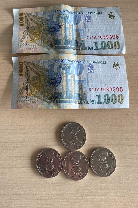 monede din 1994 si 1993, bancnote din 1998