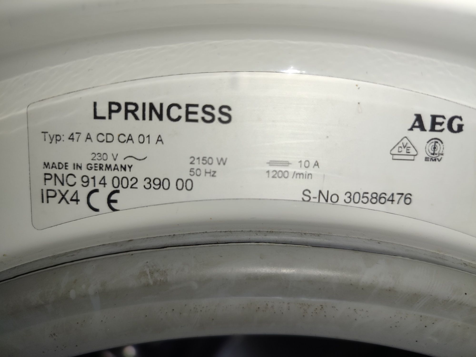 Пералня AEG LPRINCESS за части
