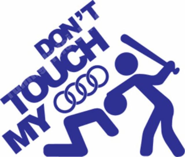 Do not touch my audi stiker audi sticker sline rs s3 s4 s6 rs6 tt q7