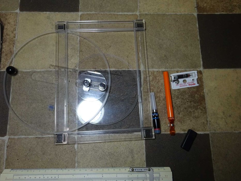 Rigla calcul Hemmi slide rule /Haff Ellipsograph