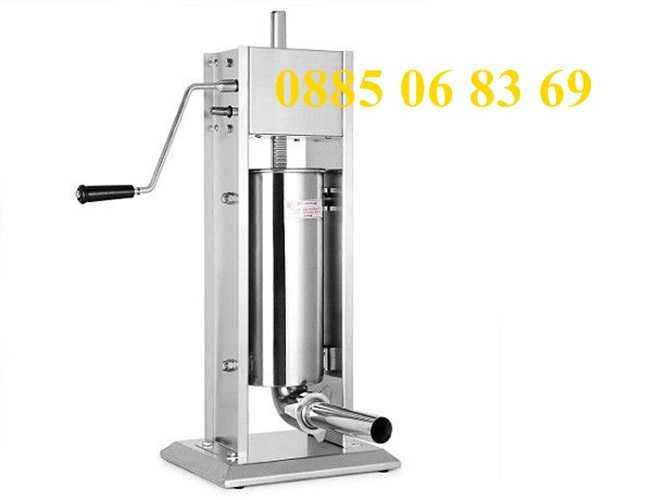 Пълначка за месо 7 литра + клещи за връзване на колбаси със 600 скоби