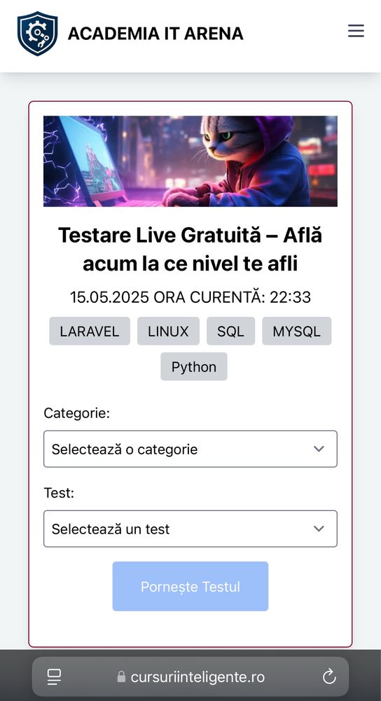 Platformă E-learning Scalabilă cu Asistent AI Integrat