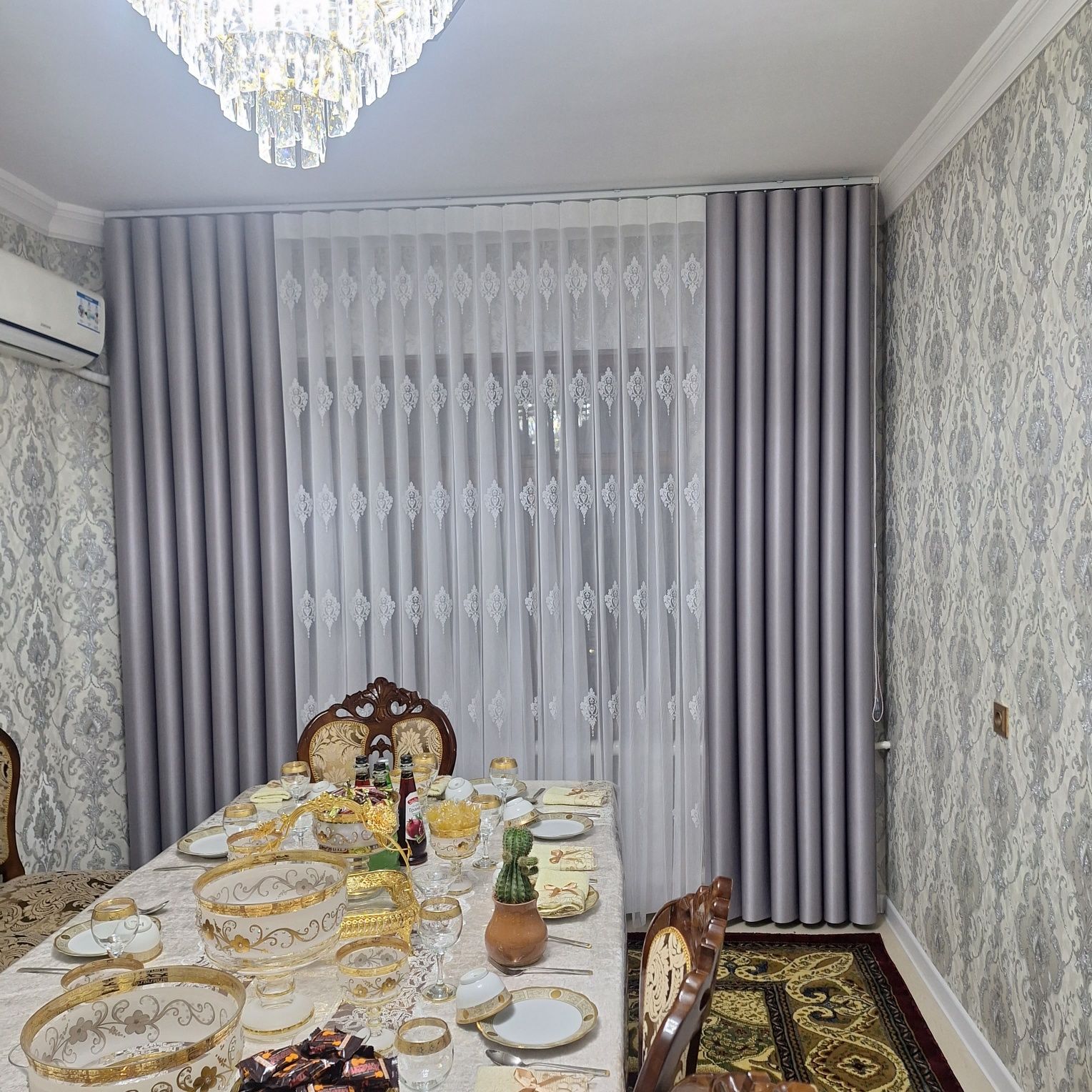 Жалюзи ткани комбо, плиссе