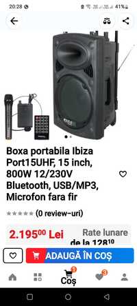 Boxa audio activa Ibiza