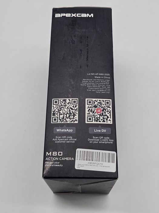 Cameră de acțiune Apexcam M80, 4K 60FPS, 48MP, WIFI,