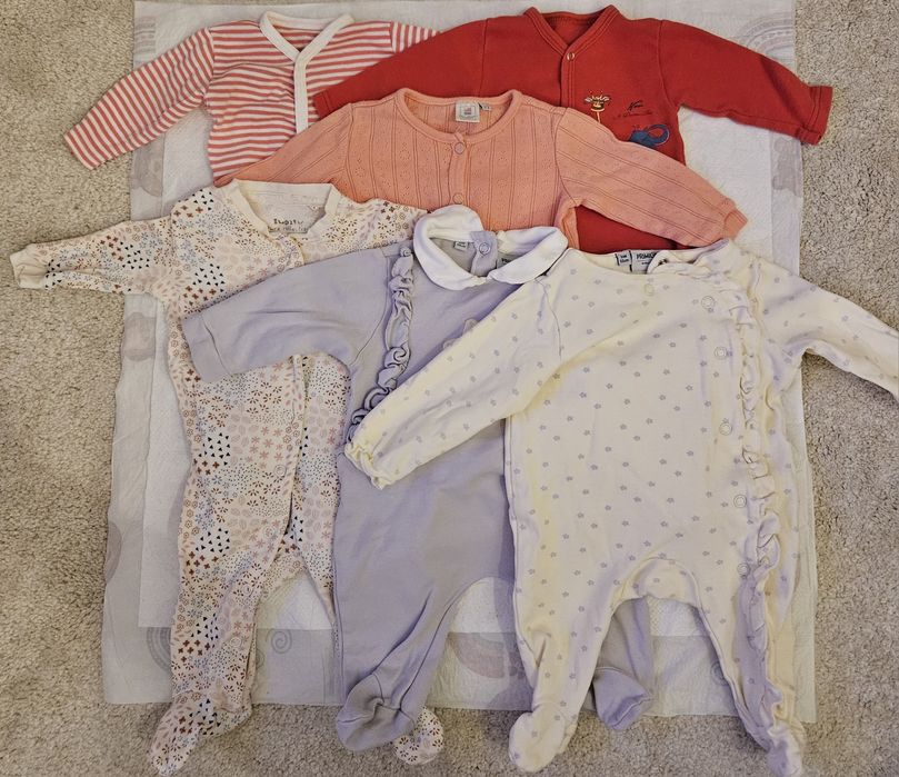 6 salopete bebe: 0-2 luni