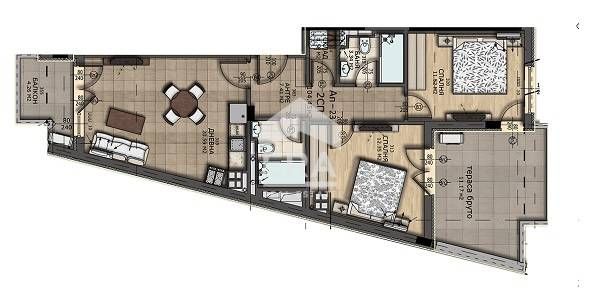 Продава се Тристаен апартамент в София, Левски - 113 кв.м за 1456 €/кв.м - Снимка #3