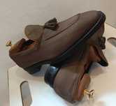Pantofi loafer de lux 40 40.5 tassel ORTIGNI NOI lucrati manual piele