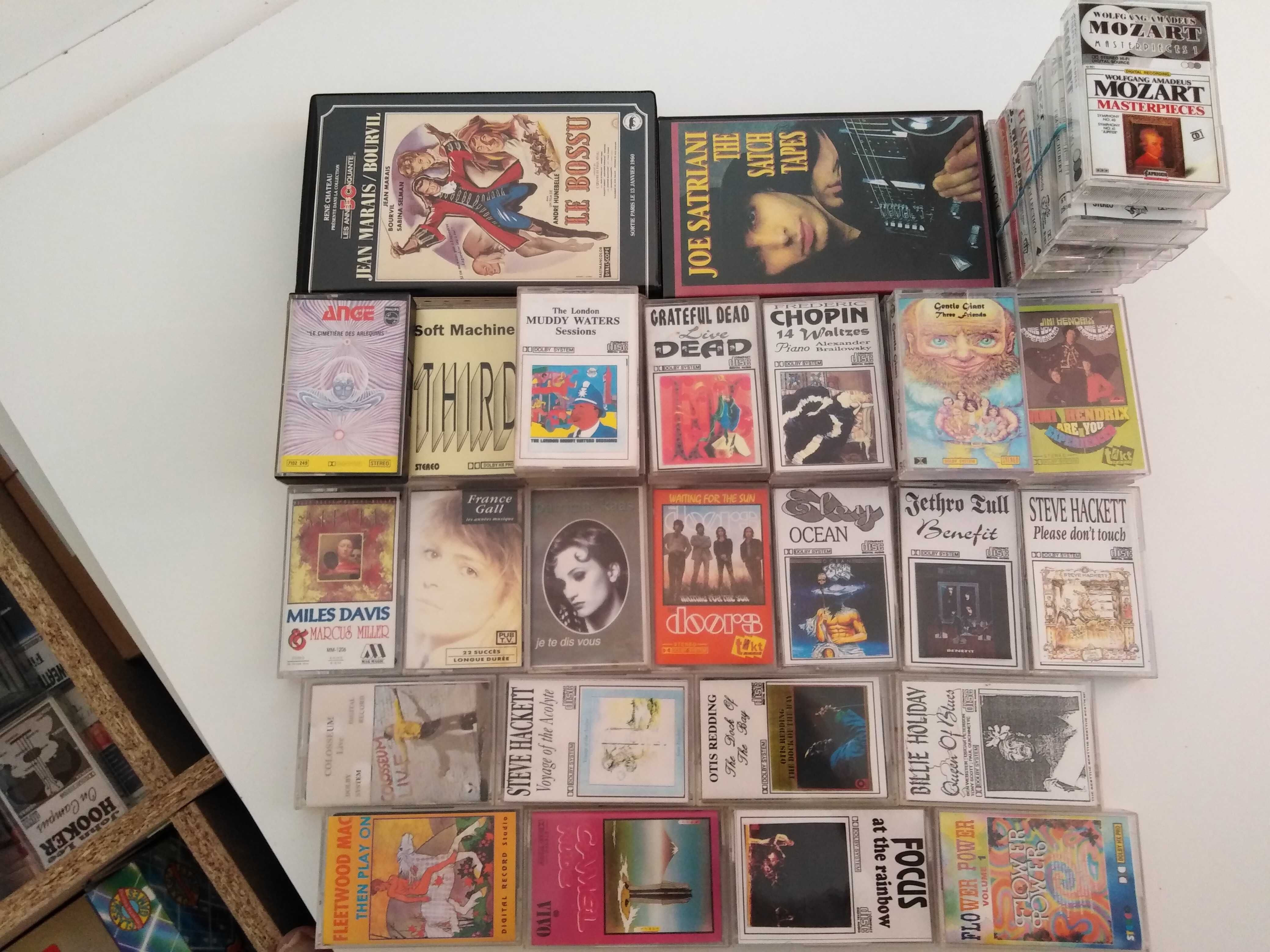 Cassette audio rock, jazz, clasic