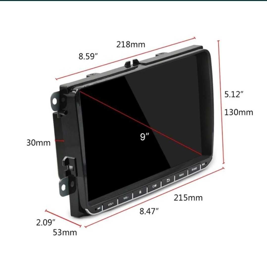 4GB/64GB Navigatie Skoda Octavia VW Golf 6 5 Passat B6 B7 Polo Carplay