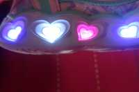Skechers pantofi roz,heart lights,cu,,luminite,,inima,,nr.34