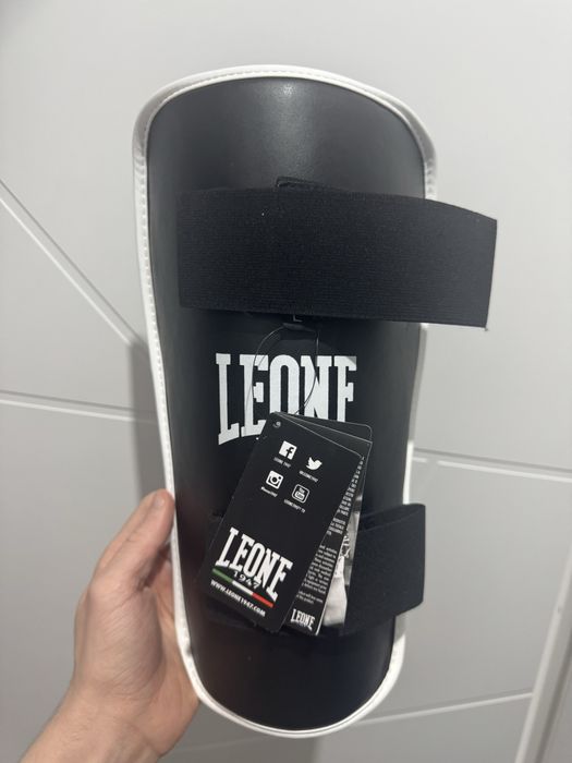 Set protectie tibie si botosei kickbox Leone