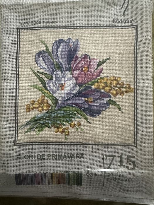 Goblen - cos cu flori