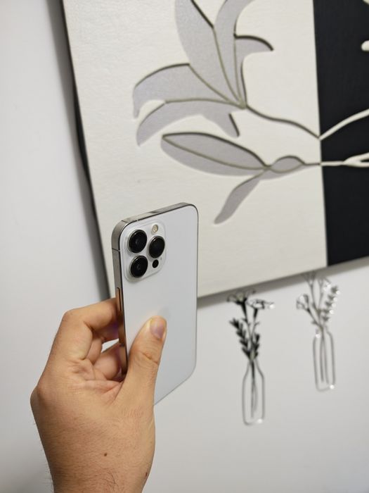 iPhone 13 Pro Max Silver 96%Bat Stare foarte buna totul original